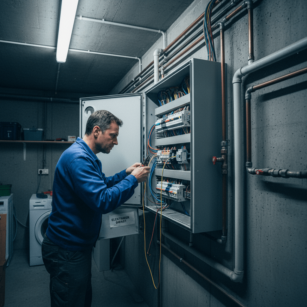 Durchführung einer Sicherheitsprüfung am Verteilerkasten